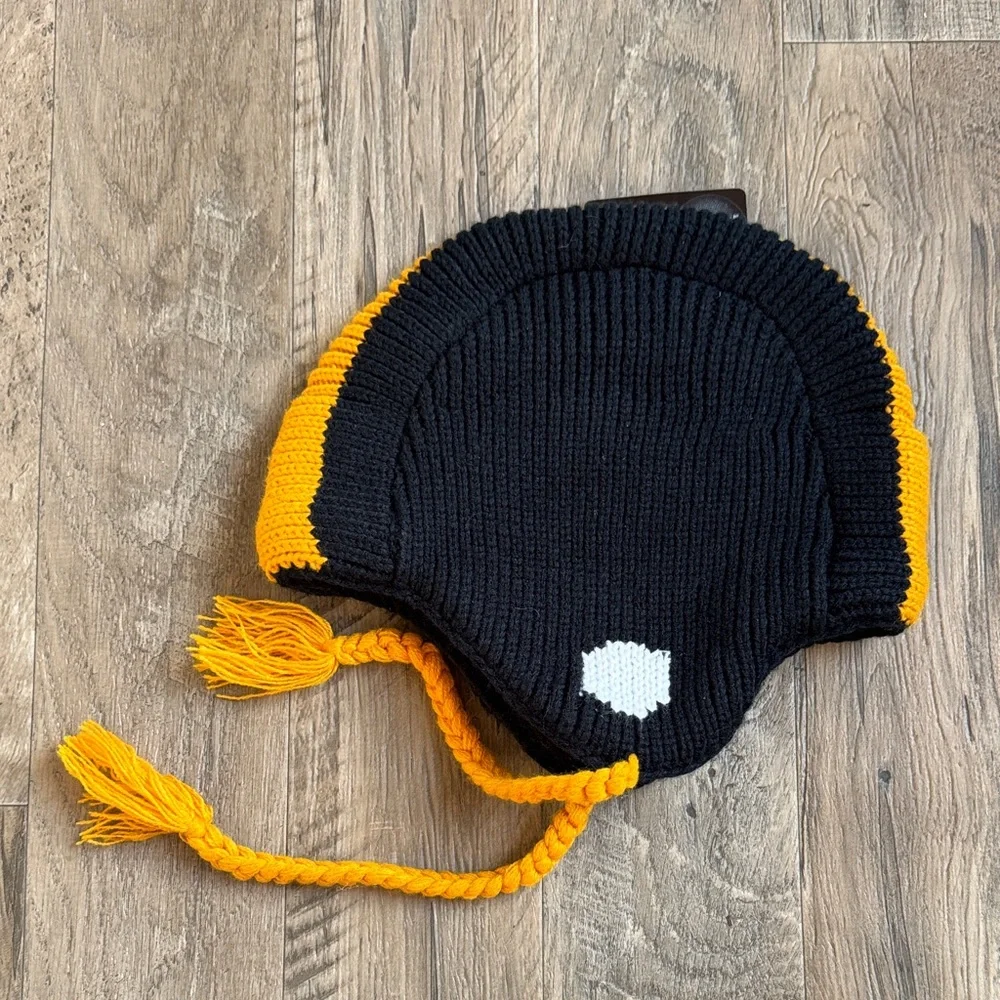 Steelers Kids Knit Hat - Black and Yellow - One Size